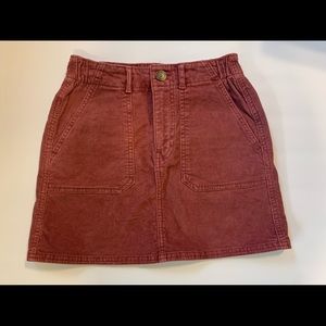 American Eagle High Rise A-Line Corduroy Skirt